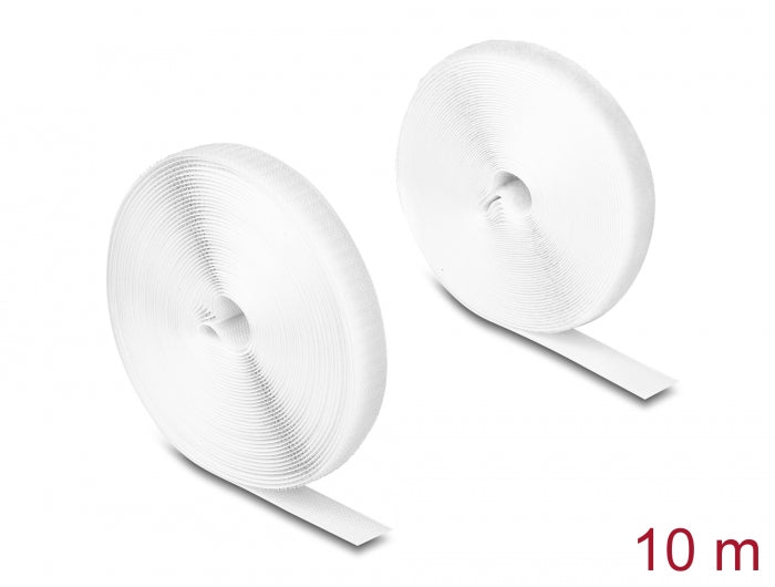 Delock Strapazierfähiges Klettband mit Haft- und Flauschband L 10 m x B 20 mm we Delock Strapazierfähiges Klettband mit Haft- und Flauschband L 10 m x B 20 mm we